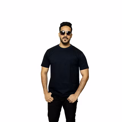 180 gsm solid cotton tshirt-12618984
