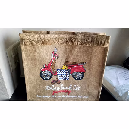 Jute Shopping Tote bags &amp; Jute Hotel Slippers-6