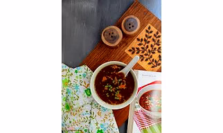 Spirulina Manchow Soup