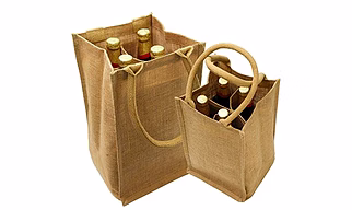 JUTE WINE BAG