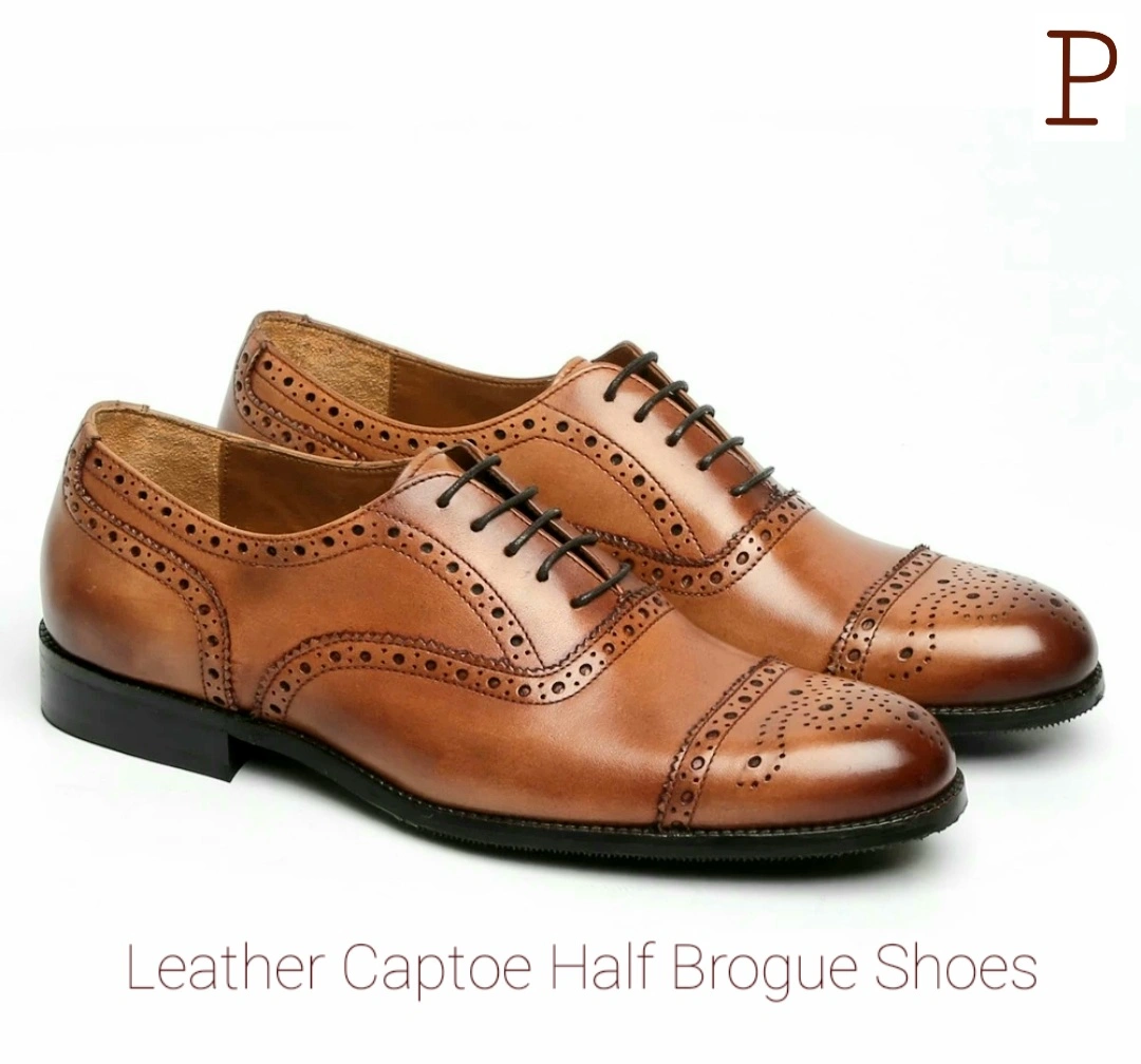 Prathamesh Leather Brogue Shoe's-3