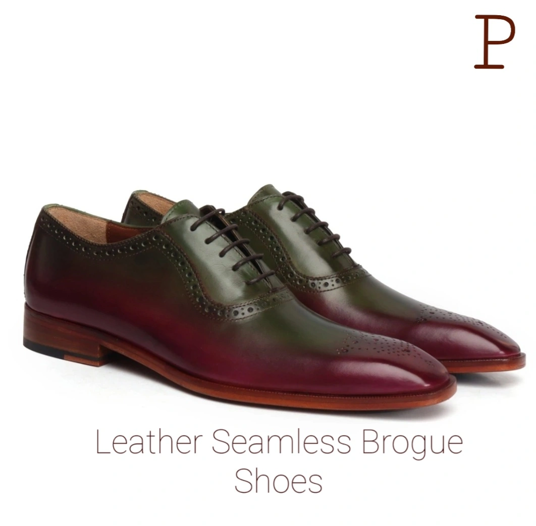 Prathamesh Leather Brogue Shoe's-4