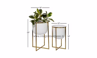 metal outdoor planter