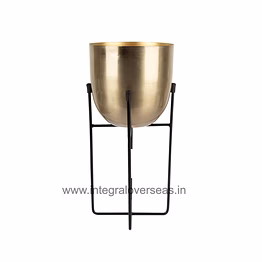 generic antique gold iron planter