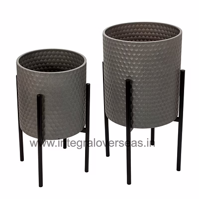 generic honeycomb metal planter set of 2