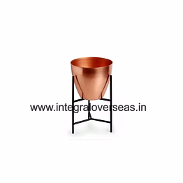 generic metal copper plated planter
