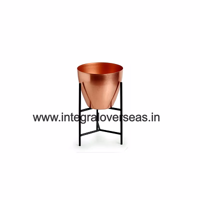 generic metal copper plated planter