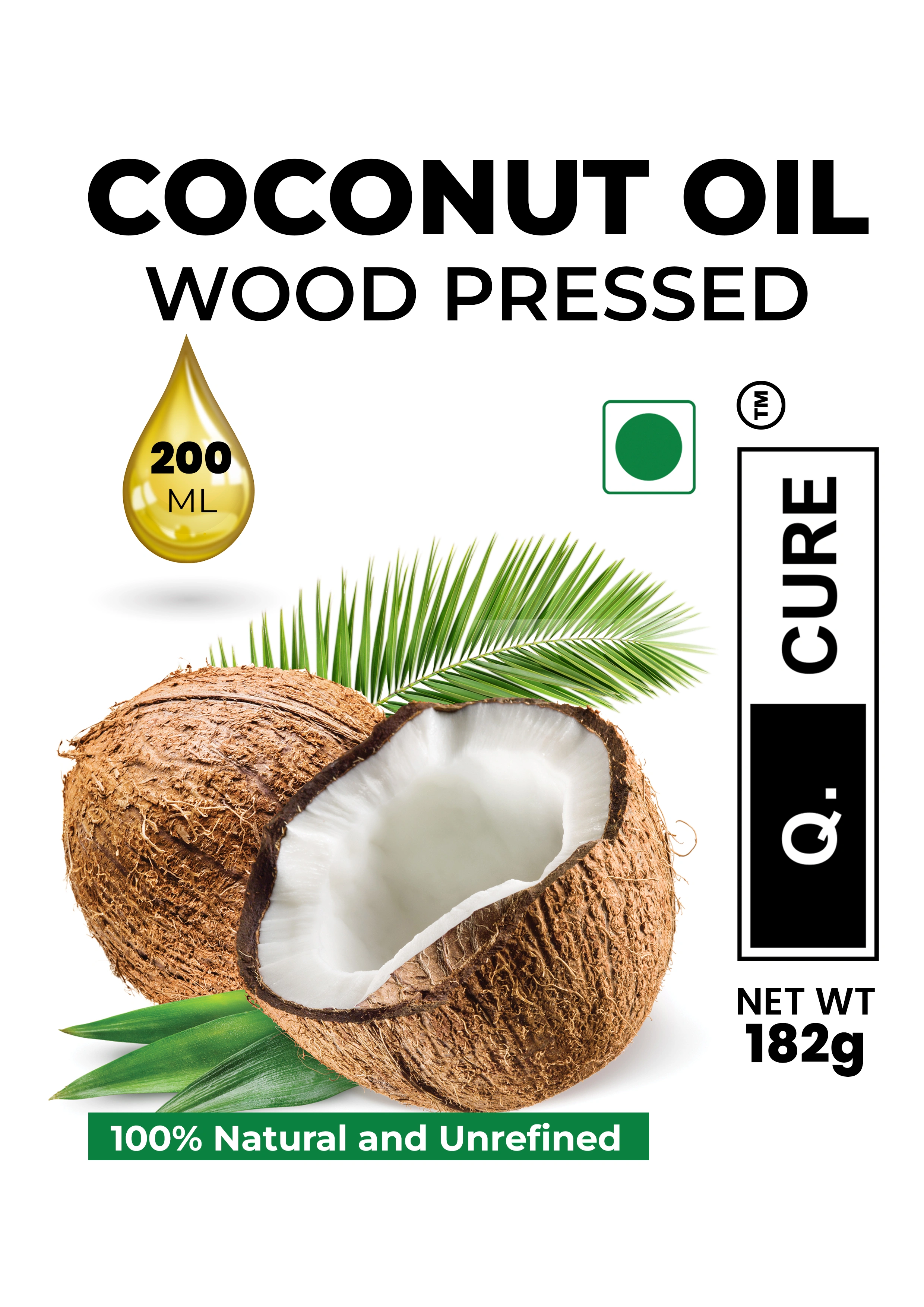 COCONUT OIL WOOD PRESSED 200 ML-3