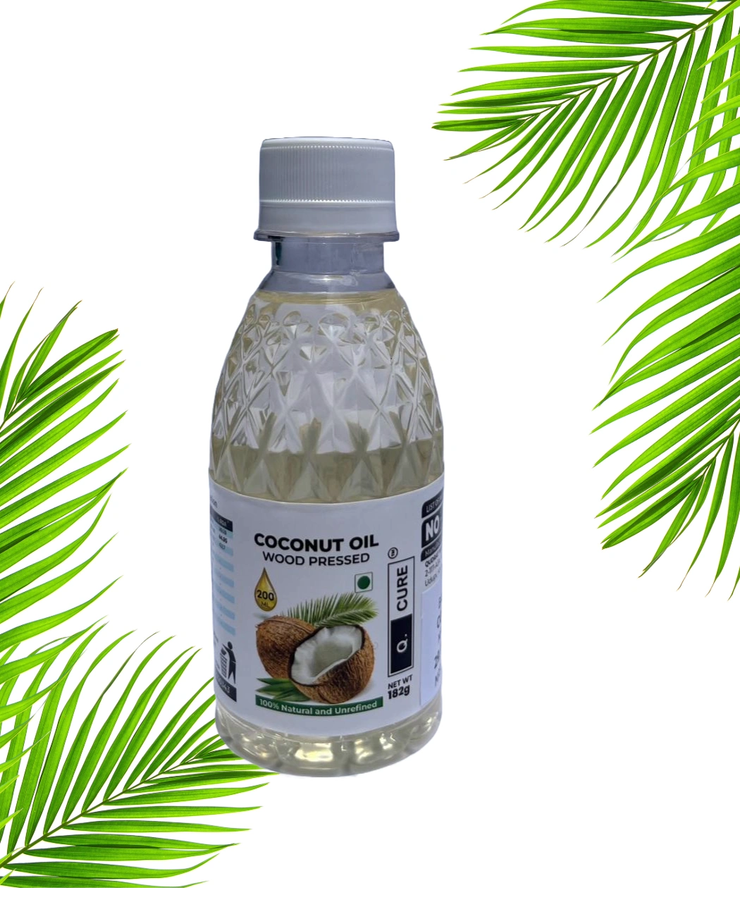 COCONUT OIL WOOD PRESSED 200 ML-COWP200ML