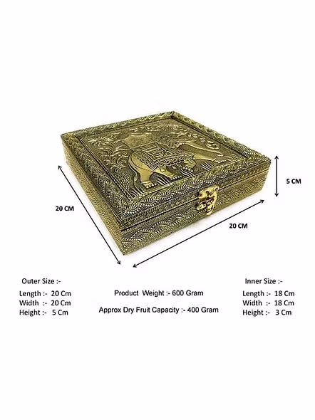 Wooden Handcrafted Dry Fruit Box, Mukhvas box,Gift Box-3