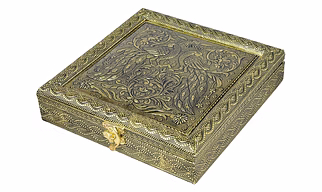 Dry Fruit Box Wooden Antique Peacock Design Mukhwas Box/Diwali Dry fruit Container