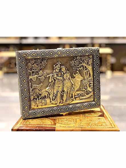 Handicraft Empty Dry Fruit Gift Box/Marriage Gift Box/Wooden Dry Fruit Box/Sweets Box/Gift Box, Supari Box (Four Section Box)-1