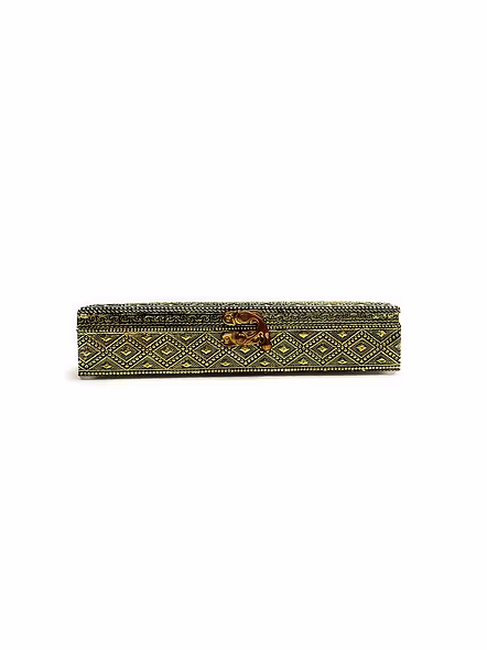 Handicraft Empty Dry Fruit Gift Box/Marriage Gift Box/Wooden Dry Fruit Box/Sweets Box/Gift Box, Supari Box (Four Section Box)-2