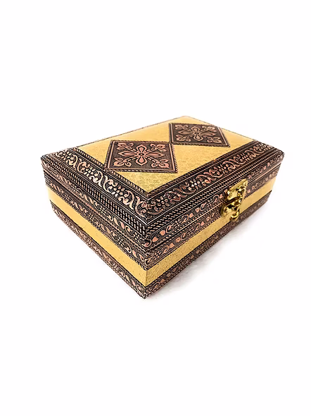 Storage Multi Purpose box Vanity, Jewellery Box Vanity Box (Copper,) Vanity, Jewellery Box Vanity Box-POOJAPETIBIG