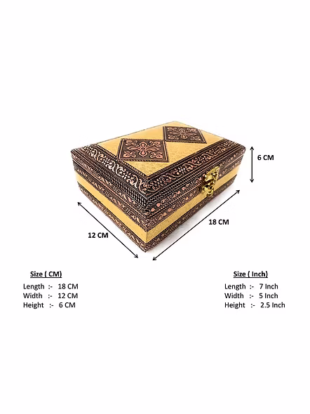 Storage Multi Purpose box Vanity, Jewellery Box Vanity Box (Copper,) Vanity, Jewellery Box Vanity Box-2