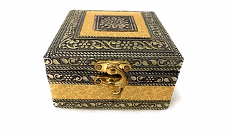Jewelry Box, Wedding Box, wood Jewelry Box, Gold, Jewelry Box for Women, Modern design,