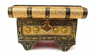 Wooden Velvet Locker Jewellery Box