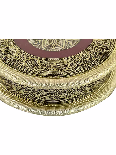 Handicraft Wooden Round Dry Fruit, Mouth Freshener Box-3