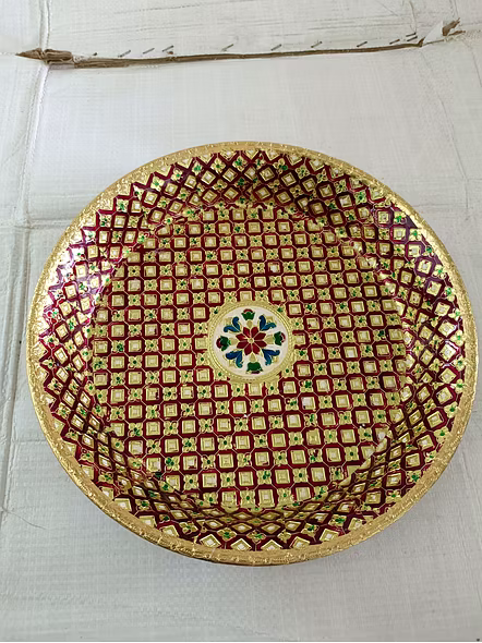 Handicrafts heavy steel parat/trass with tranparent lamination-3