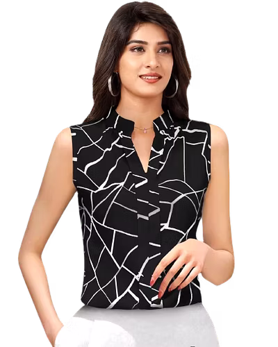 Atachi designer neck and  front Top-1