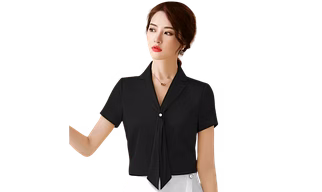 Atachi designer neck with tie and attractive pearl attached
