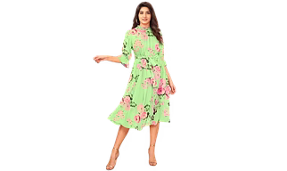 Atachi attractive print with designer neck and front with soft lining