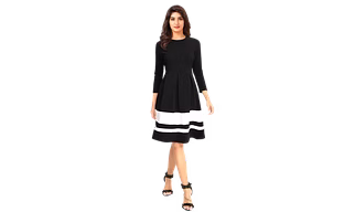 Atachi Round Neck Designer Western dress