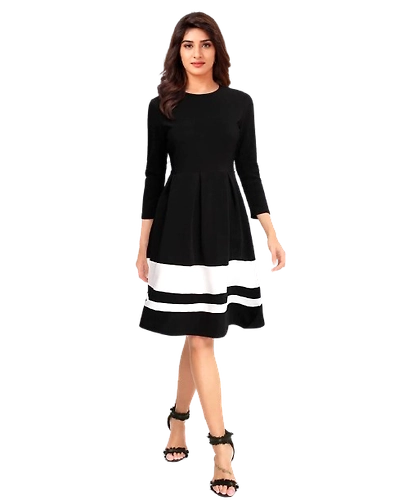 Atachi Round Neck Designer Western dress-2