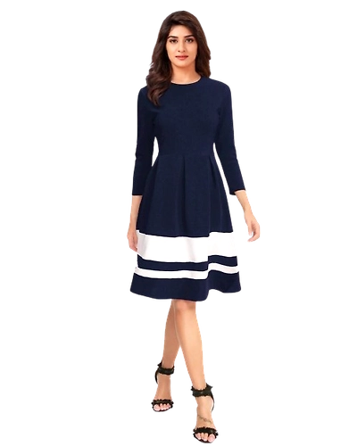 Atachi Round Neck Designer Western dress-12546866