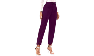Atachi Women's Pants with Side Pockets, Business Casual Style