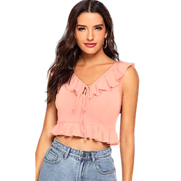 casual sleeveless solid women top