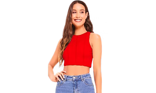 Ladies fancy crop tops