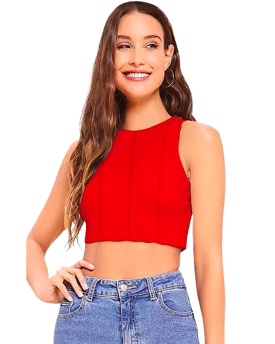Ladies fancy crop tops-4
