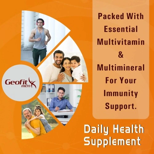 Geofit Multivitamin Tablets For Men, Boosts Immunity, Builds Strength And Energy 30 Tablets-3