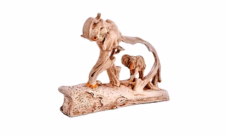 TellexElephant Family On Mountain Antique Design Sculpture for Home Dcor, Showpiece for Living Room Table Dcor