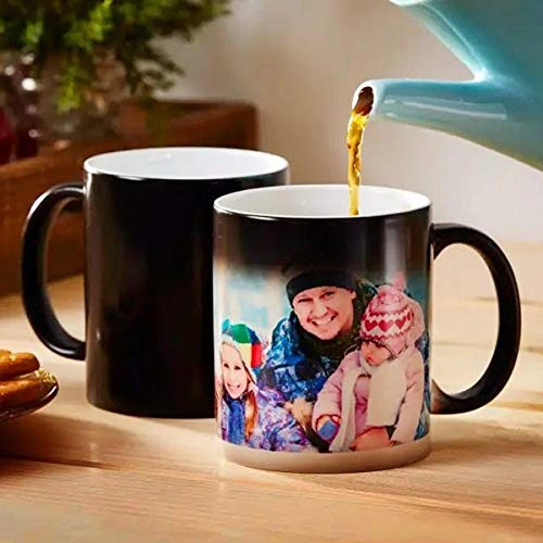 Personlised Black Ceramic Magic Mug Gift for Family, Friends, Valentine, Anniversary, Birthday or Any Other Special Occasion-2