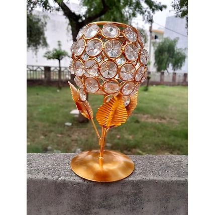 Crystal Goblet Votive-2