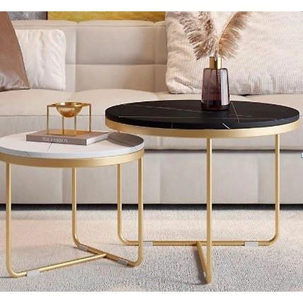 Nesting Table with Natural Sand Stone-3