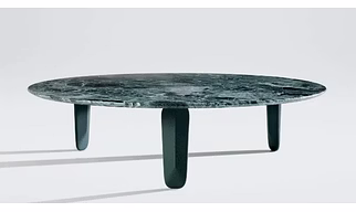 Coffee Table with Natural Sand Stone