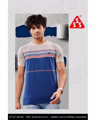 MEN T-SHIRT WITH METAL PATCH-3