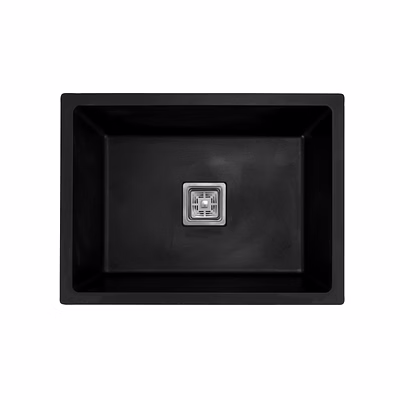black mattalic quartz kitchen sink(16*18)