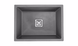 Grey Mattalic Quartz Kitchen Sink(16*18)