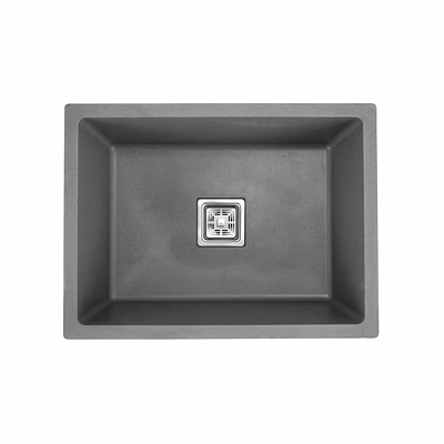 grey mattalic quartz kitchen sink(16*18)