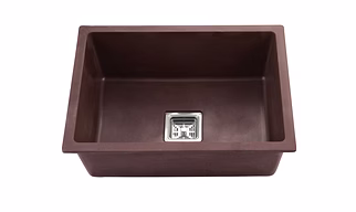 Brown Mattalic Quartz Kitchen Sink