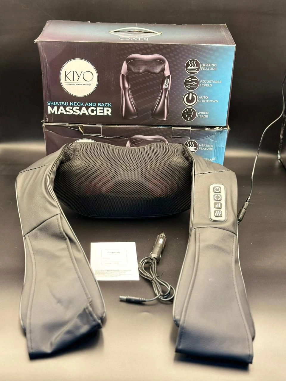 Neck and Shoulder Massager with Heat.-12517967