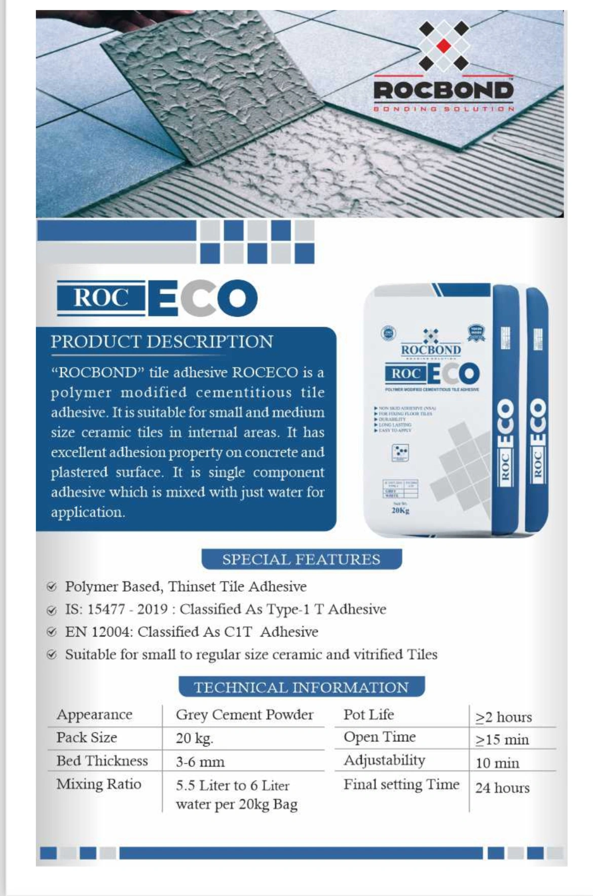 Roc eco Tile Adhesive-2