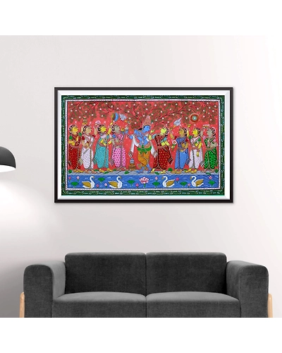Krishna Rasleela Pattachitra designs unique art form-12665071