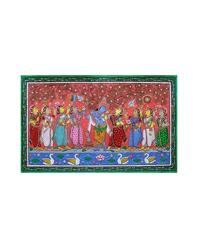 Krishna Rasleela Pattachitra designs unique art form-2