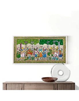 Raja Doli Patta Tussar Painting