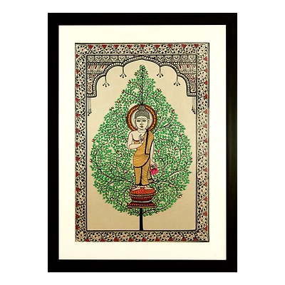 Gonasika Tree of Life - Odisha Pattachitra Buddha Painting